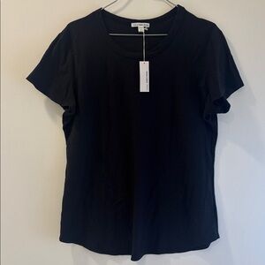 James Perse Classic Black Short Sleeve Tee